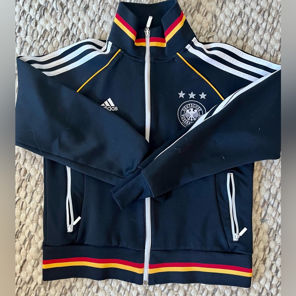 2004-06 Germany adidas Womens Track Vintage Jacket #13, Medium, Black